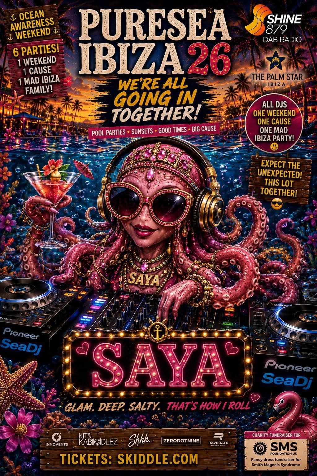 SAYA at Pure Sea & Shhh — Ocean Awareness Weekender (Various Venues)